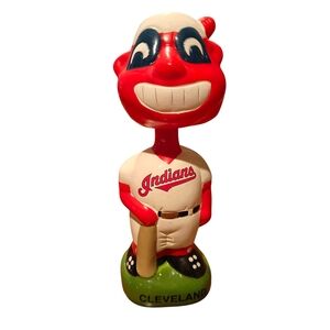 VINTAGE Funko Cleveland Indians Chief Wahoo Bobble Head Figurine (Gaurdians)